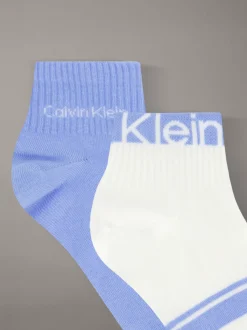 Calvin Klein 4er-Pack Knöchelsocken aus Baumwolle mit Logo und Streifen^Herren Socken|Socken
