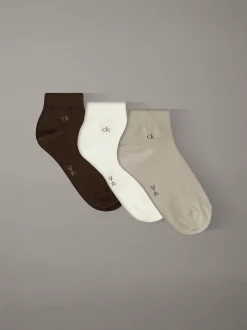 Calvin Klein 3er-Pack Knöchelsocken aus weicher Stretch-Baumwolle^Herren Socken|Socken