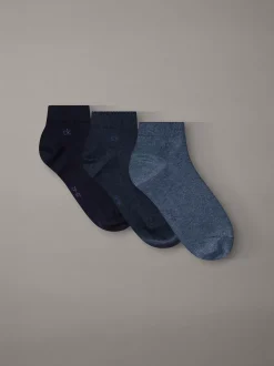 Calvin Klein 3er-Pack Knöchelsocken aus weicher Stretch-Baumwolle^Herren Socken|Socken