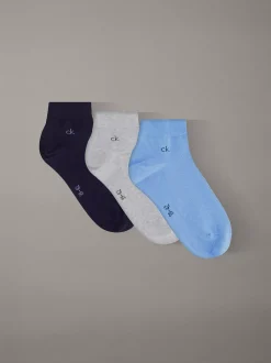 Calvin Klein 3er-Pack Knöchelsocken aus weicher Stretch-Baumwolle^Herren Socken|Socken