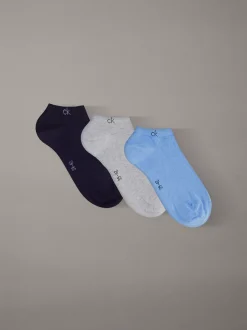Calvin Klein 3er-Pack Knöchelsocken aus weicher Stretch-Baumwolle^Herren Socken|Socken