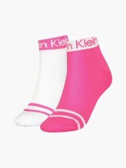 Calvin Klein 2er-Pack Knöchelsocken mit Logo und Streifen^Damen Socken & Strumpfhosen|Socken & Strumpfhosen