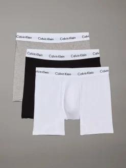 Calvin Klein 3er-Pack Lange Boxershorts - Cotton Stretch^Herren Boxers