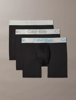 Calvin Klein 3er-Pack Lange Boxershorts - Micro Stretch^Herren Slips|Boxers