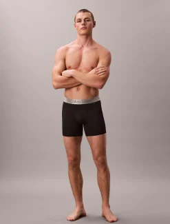 Calvin Klein 3er-Pack Lange Boxershorts - Micro Stretch^Herren Slips|Boxers