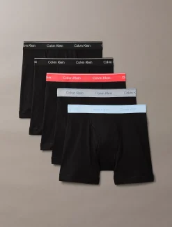 Calvin Klein 5er-Pack Lange Boxershorts - Cotton Classics^Herren Slips|Boxers
