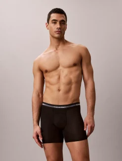 Calvin Klein 3er-Pack Lange Boxershorts - Icon Active Mesh^Herren Slips|Boxers