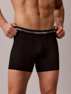 Calvin Klein 3er-Pack Lange Boxershorts - Icon Active Mesh^Herren Slips|Boxers