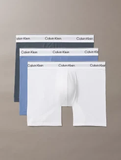 Calvin Klein 3er-Pack Lange Boxershorts - Icon Cotton Stretch^Herren Slips|Boxers