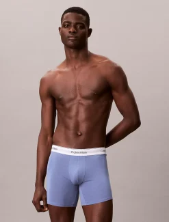 Calvin Klein 3er-Pack Lange Boxershorts - Icon Cotton Stretch^Herren Slips|Boxers