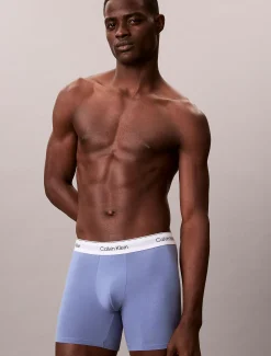 Calvin Klein 3er-Pack Lange Boxershorts - Icon Cotton Stretch^Herren Slips|Boxers