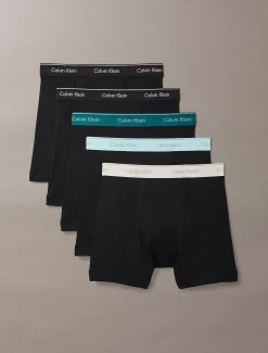Calvin Klein 5er-Pack Lange Boxershorts - Cotton Classics^Herren Slips|Boxers