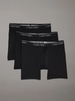 Calvin Klein 3er-Pack Lange Boxershorts - Micro Stretch^Herren Boxers