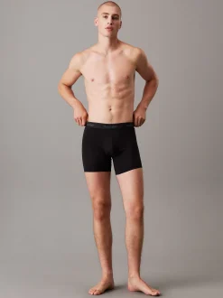 Calvin Klein 3er-Pack Lange Boxershorts - Icon Cotton Stretch^Herren Boxers