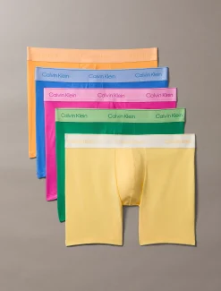 Calvin Klein 5er-Pack Lange Boxershorts - Icon Cotton Stretch Pride^Herren Slips|Boxers