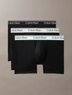 Calvin Klein 3er-Pack Lange Boxershorts - Microfibre Stretch^Herren Slips|Boxers