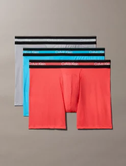 Calvin Klein 3er-Pack Lange Boxershorts - Icon Active Mesh^Herren Slips|Boxers