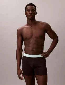 Calvin Klein 3er-Pack Lange Boxershorts - Icon Cotton Stretch^Herren Slips|Boxers