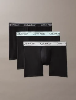 Calvin Klein 3er-Pack Lange Boxershorts - Microfibre Stretch^Herren Slips|Boxers