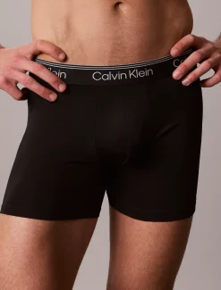 Calvin Klein 3er-Pack Lange Boxershorts - Microfibre Stretch^Herren Slips|Boxers