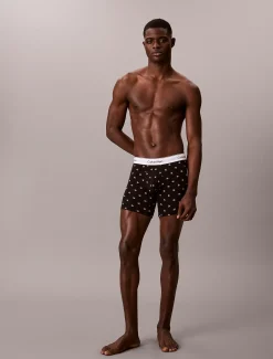 Calvin Klein 3er-Pack Lange Boxershorts - Icon Cotton Stretch^Herren Slips|Boxers