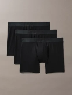 Calvin Klein 3er-Pack Lange Boxershorts - CK Black^Herren Boxers