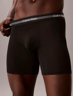 Calvin Klein 3er-Pack Lange Boxershorts - Icon Active Mesh^Herren Slips|Boxers