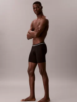 Calvin Klein 3er-Pack Lange Boxershorts - Icon Active Mesh^Herren Slips|Boxers