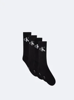 Calvin Klein 4er-Pack Logo-Crew-Socken aus weicher Baumwolle^Damen Socken & Strumpfhosen|Socken & Strumpfhosen