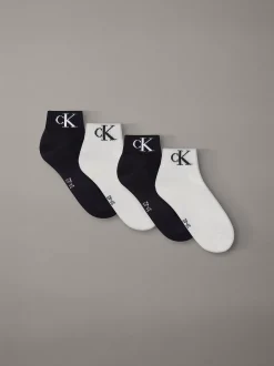 Calvin Klein 4er-Pack Logo-Knöchelsocken aus weicher Baumwolle^Herren Socken|Socken