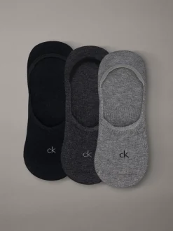 Calvin Klein 3er-Pack No-show-Socken aus weicher Baumwolle^Herren Socken|Socken