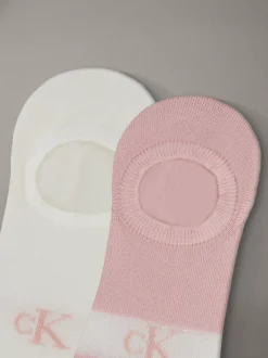 Calvin Klein 2er-Pack No-Show-Socken mit glänzenden Streifen^Damen Socken & Strumpfhosen|Socken & Strumpfhosen