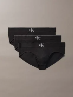 Calvin Klein 3er-Pack Slips - Graphic Monogram Cotton Stretch^Herren Slips