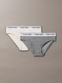 Calvin Klein 2er-Pack Slips für Mädchen - Icon Cotton Stretch^Kinder Unterwäsche|Unterwäsche