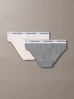 Calvin Klein 2er-Pack Slips für Mädchen - Icon Cotton Stretch^Kinder Unterwäsche|Unterwäsche