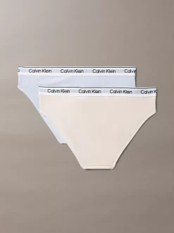 Calvin Klein 2er-Pack Slips für Mädchen - Icon Cotton Stretch^Kinder Unterwäsche|Unterwäsche