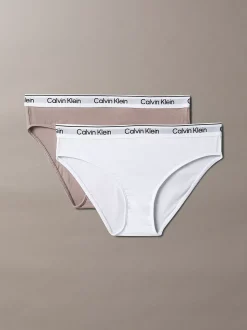 Calvin Klein 2er-Pack Slips für Mädchen - Icon Cotton Stretch^Kinder Unterwäsche|Unterwäsche
