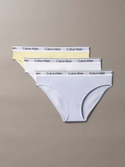 Calvin Klein 3er-Pack Slips für Mädchen - Icon Cotton Stretch^Kinder Unterwäsche|Unterwäsche