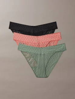 Calvin Klein 3er-Pack Slips mit niedriger Leibhöhe - Icon Logo Lace^Damen Multipacks|Unterhosen