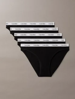 Calvin Klein 5er-Pack Slips mit niedriger Leibhöhe - Icon Logo Lace^Damen Multipacks|Unterhosen