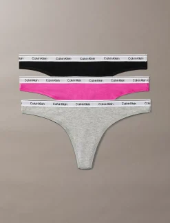 Calvin Klein 3er-Pack Strings - Icon Logo^Damen Multipacks|Unterhosen