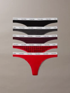 Calvin Klein 5er-Pack Strings - Icon Logo^Damen Multipacks|Unterhosen