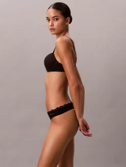 Calvin Klein 3er-Pack Strings - Micro Stretch with Lace^Damen Multipacks|Unterhosen