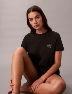 Calvin Klein 2er-Pack T-Shirts aus Baumwolle mit Monogramm^Damen T-shirts & Tops