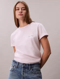 Calvin Klein 2er-Pack T-Shirts aus Baumwolle mit Monogramm^Damen T-shirts & Tops