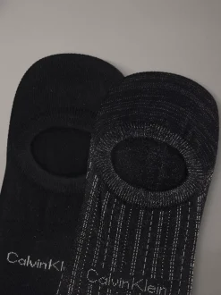 Calvin Klein 2er-Pack weiche No-Show-Socken mit Streifen^Herren Socken|Socken