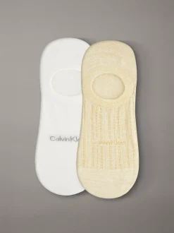 Calvin Klein 2er-Pack weiche No-Show-Socken mit Streifen^Herren Socken|Socken