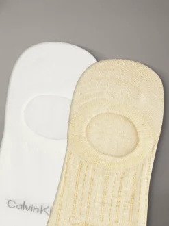 Calvin Klein 2er-Pack weiche No-Show-Socken mit Streifen^Herren Socken|Socken