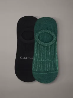 Calvin Klein 2er-Pack weiche No-Show-Socken mit Streifen^Herren Socken|Socken
