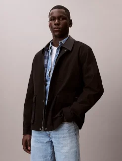 Calvin Klein Feldjacke aus Baumwoll-Canvas^Herren JackenFrisch Eingetroffen